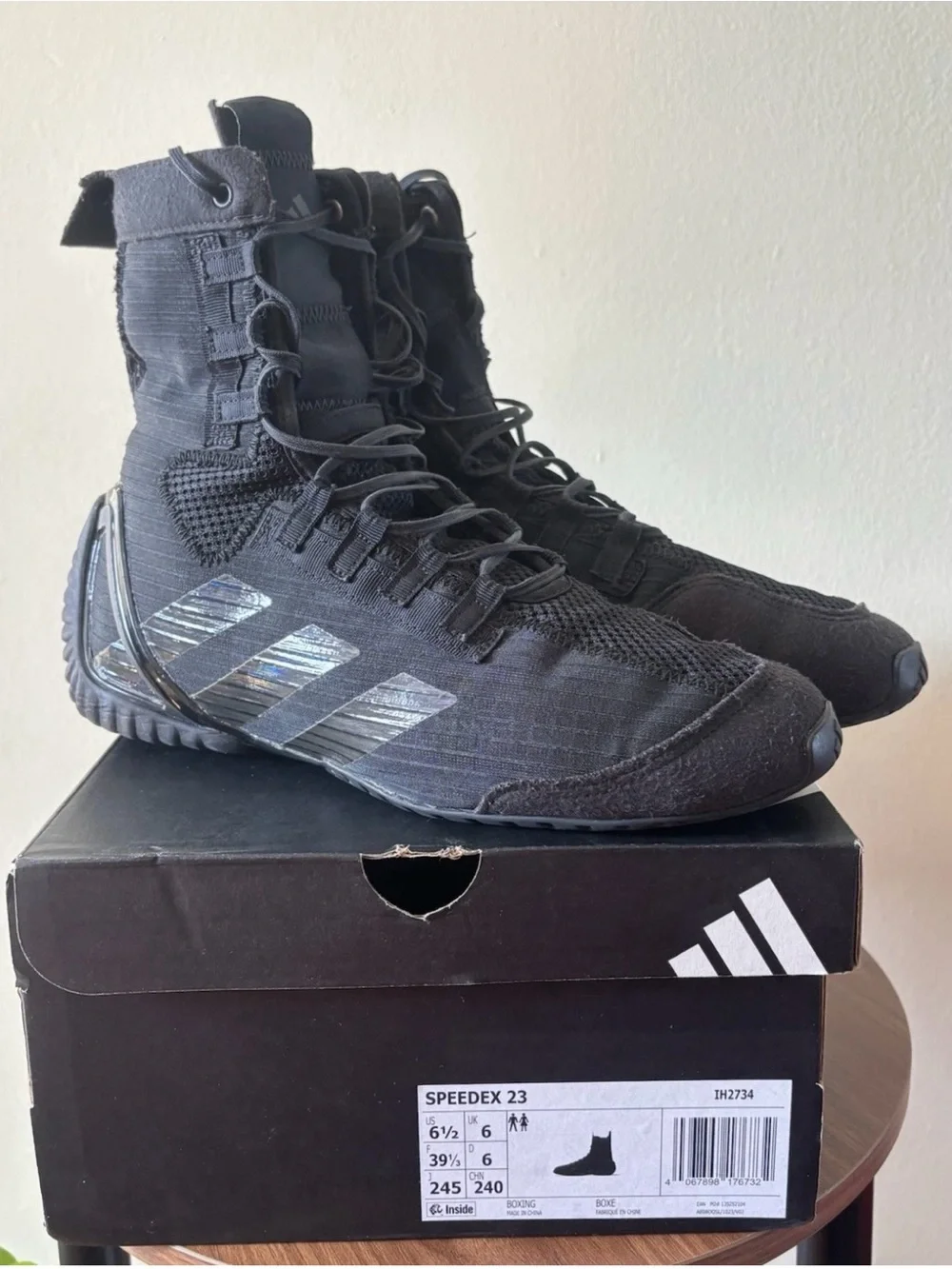 Adidas Speedex 23 Boxing Shoes | Black | Men’s US 6.5 / UK 6 | Training Boots